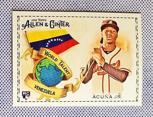 Ronald Acuna Jr. 2018 Topps Allen & Ginter World Talent #WT-2 Braves Rookie RC