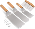 Grill Spatula Scraper For Flat Top BBQ Cooking Griddle Tools Stainless Steel New
