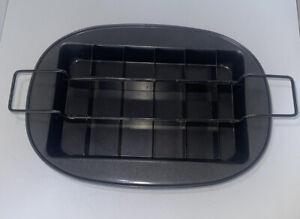 Brownie Pan Set~Non Stick Baking Tray w/Divider Slicer & Removable Bottom