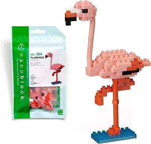 nanoblock - Flamingo [Animals], Nanoblock Collection Series Building Kit NBC 204