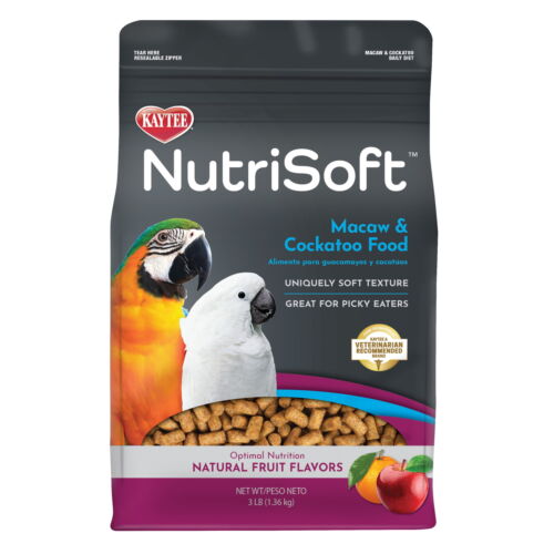 Kaytee Nutri Soft Macaw & Cockatoo Pet Bird Food, 3 lb.