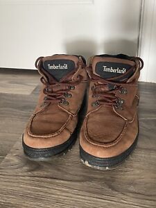 Timberland Mens Leather Boots, Size 12 M, Brown Timberland Hiking Boots 68009