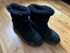 Women’s size 9 north face suede black snow boots