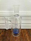 14MM BLUE GLASS WATER PIPE ASH CATCHER CLEAR HONEYCOMB PERC 90DEGREE