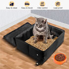 Waterproof Large Pet Travel Toilet With Cover Foldable Portable Cat Litter Box