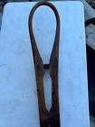 primitive wooden early boot jack, large size great construction