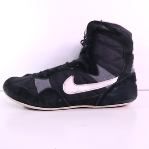 Vintage 90s Nike Greco Wrestling Shoes Size 8.5 Black Grey White Red 950507-IB