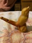 Vintage Irwin Yellow Red Marbled Celluloid Singing Canary Water Bird Whistle