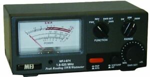 MFJ-874 - Grandmaster SWR/Wattmeter, 200 W, 1.8-525 MHz, Sweep Needle, SO-239