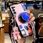 For iPhone 15 14 Pro Max 13 12 11 XS Cute Shockproof CrossBody Camera Phone Case