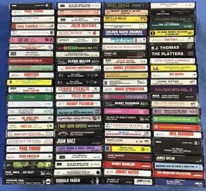 Cassette Tapes Lot Of 100 Tapes All Kinds Of Music Tina Turner Springsteen+++