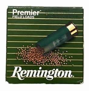 VINTAGE Remington Premier Field Load Copper Plated Shot 12 Ga Empty Shell Box