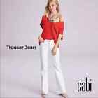 New CABI #5880 Trouser Jeans Womens Size 10L White Casual Cotton The Dreamer