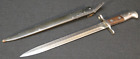 WWI - WW2 Swiss M1911 Double Edged Knife Bayonet Schmidt-Rubin Carbine Neuhausen