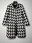 AKRIS Punto Women's Coat Wool Blend  Black/White Size US 6 F 38 D 36