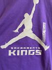 Nike Sacramento Kings Purple Shirt Medium Short Sleeve Athletic Cut NBA M