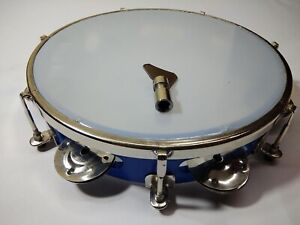 Tambourine Hand Percussion Musical Instrument with  Multi Colour 8 inch ‎