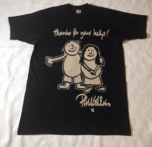 Vintage 90’s Phil Collins Concert Tour Volunteer T-Shirt Thanks For Your Help XL