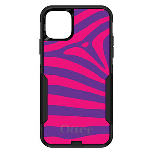 OtterBox Commuter for Apple iPhone (Pick Model) Purple Hot Pink Zebra Skin