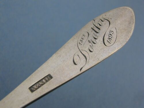 New ListingEarly Coin Silver Spoon WILLIAM MANNERBACK Reading PA c1800's Urn Back ~ Dorothy