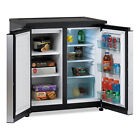 AVANTI 5.5 CF Side by Side Refrigerator/Freezer Black/Stainless Steel RMS550PS
