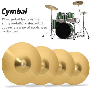 8/10/12/14 inch Brass Crash Cymbal Practical Brass Alloy Cymbal for Beginners