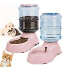 Self Dispensing Pet Dog Cat Food Feeder Waterer Dispenser Gravity Auto Dish Bowl
