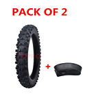 2.50-14 60/100-14 Front Tire + Tube for Dirt Pit Bike PW80 CRF70 KLX110 CRF110F