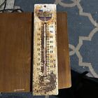 Vintage STANDARD Fuel Oils Metal Thermometer Gasoline Advertising Rusty 11.75”x3