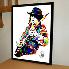 Stevie Ray Vaughan SRV Electric Blues Music Poster Print Wall Art 18x24