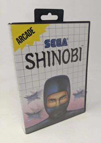 Shinobi (Sega Master System, 1988) CIB Complete w/ Manual ~ VTG Retro Video Game
