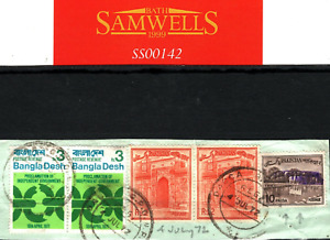 PAKISTAN BANGLADESH OVERPRINTS Piece *4 July 1972* Used {samwells-covers}SS142