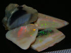 Nice Rough/Rubbed Opal Parcel 36.5cts Lightning Ridge Australia Mixed Fires :)