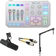 TC-Helicon GoXLR 4-channel USB Streaming Mixer and Shure SM7B Broadcast Bundle -