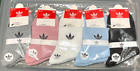 Adidas Womens Everyday Ankle Socks Cotton Sports Size 6-10 5 Pack Mixed Colors