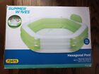 Summer Waves Inflatable Octagonal Family/Kid Swimming Pool 79.5