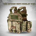 Breathable Outdoor Tactical Vest W/ Walkie Talkie Pocket Military Vest T8V1