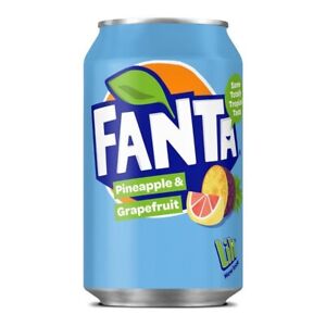 New Listing6 Cans of Fanta Pineapple & Grapefruit Flavor Soft Drink Soda 330ml/11 oz Each