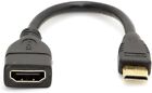 Mini HDMI ( Type C ) Male to HDMI (Type A ) Female Extension Adapter Cable Cord