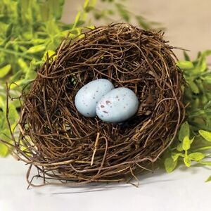 Angelvine Bird Nest With Blue Eggs 4.5