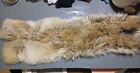 Vintage  Tan Brown Fox Fur Stole Scarf, Made Of Two Whole Skins 70 in.