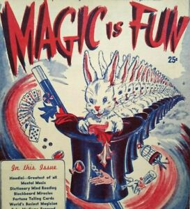 Magic Is Fun Book Original Vintage 1946 #1 Houdini Al Flosso Tricks Magicians
