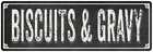 BISCUITS & GRAVY Shabby Chic Black Chalkboard Metal Sign Decor 106180050072