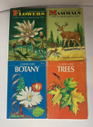 Lot of 4 A Golden Nature Guide  -Flowers,Mammals,Botany,Trees