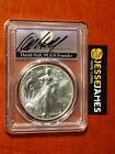 2023 $1 SILVER EAGLE PCGS MS70 FIRST STRIKE DAVID HALL HAND SIGNED LABEL