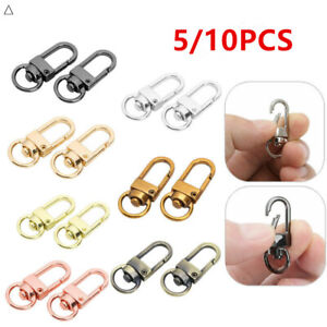 5/10 Lot Metal Swivel Clasp Lanyard Snap Hook Lobster Claw Clasps Trigger Clip