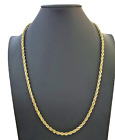 Real 10k Gold Rope Chain Necklace 3mm-10mm 18