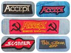 Accept Scanner Pink Cream 69 embroidered patch heavy metal udo manowar