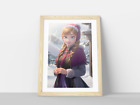 Disney Princess Anna Frozen Bedroom Wall Art Poster Print A4 -Frame NOT included