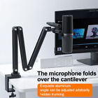 Black 360° Microphone Arm Stand Suspension Boom Scissor Mic Stand for Shure SM7B